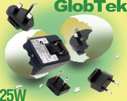 RoHS and Energy Star Wall Plug-in Power Supplies Have Interchangeable International Blades 25W RoHS and Energy Star Wall Plug-in Power Supplies Have Interchangeable International Blades 25W