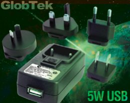 USB Power Supply meets EISA Standards with Interchangeable Blades 5W USB Power Supply meets EISA Standards with Interchangeable Blades 5W